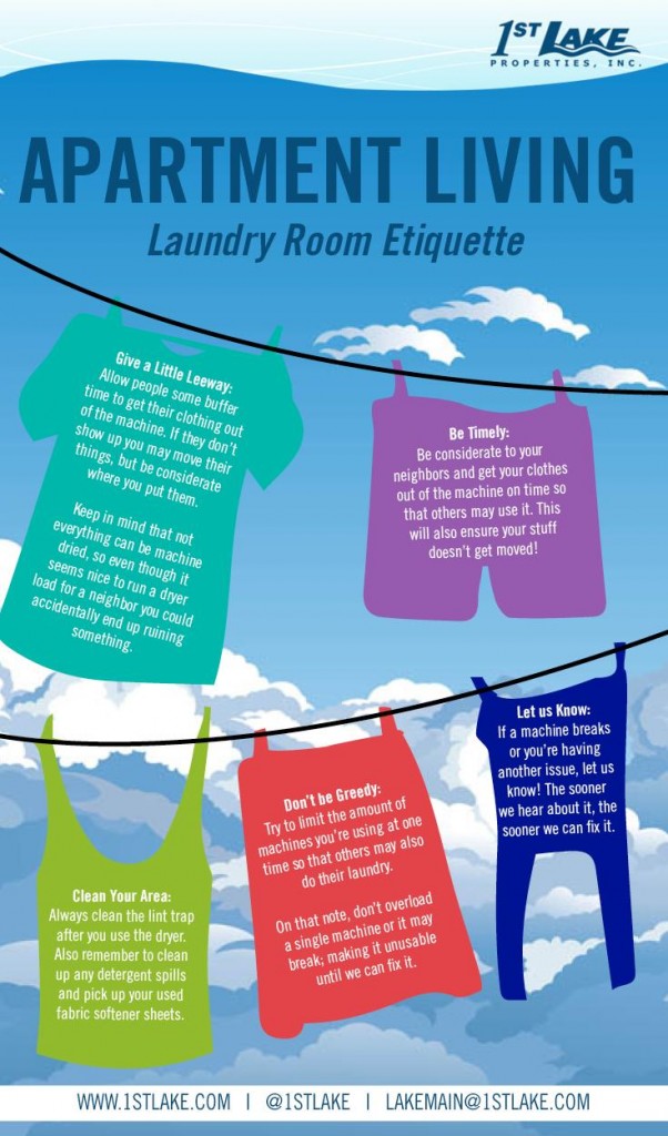 1st Lake  Top 5 Tips On Laundry Room Etiquette