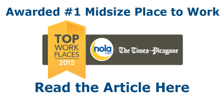 1st Lake Properties was awarded #1 Midsize Place to Work by NOLA.com.