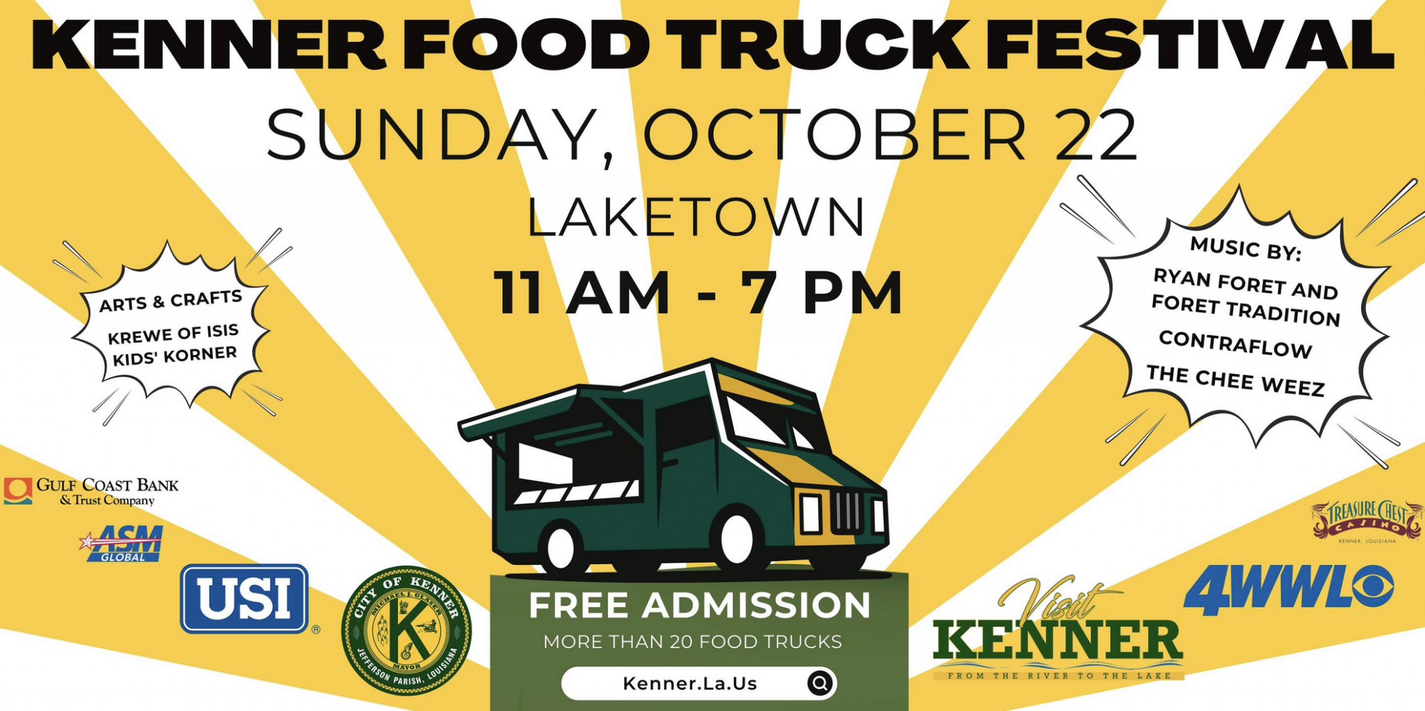 1st Lake City of Kenner 2nd Annual Food Truck Festival 1st Lake
